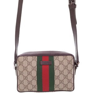 Gucci Sherry Line GG Crossbody Bag Brown